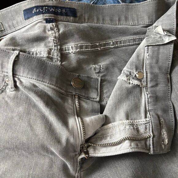 Driftwood Marilyn Black Denim Jeans Punk Rock Goth Knee Patch Women's 31 - Picture 5 of 11